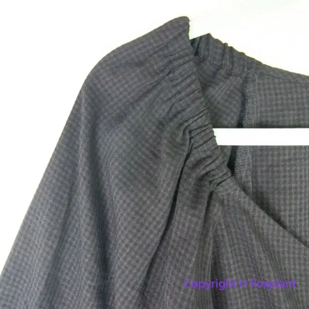 New! Madewell Preston Puff-Sleeve Top‎ in true black, size S